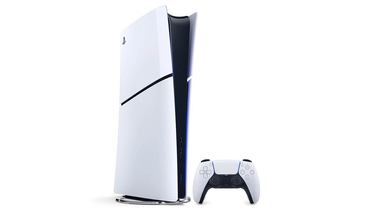 PlayStation 5 Slim Digital with additional white controller